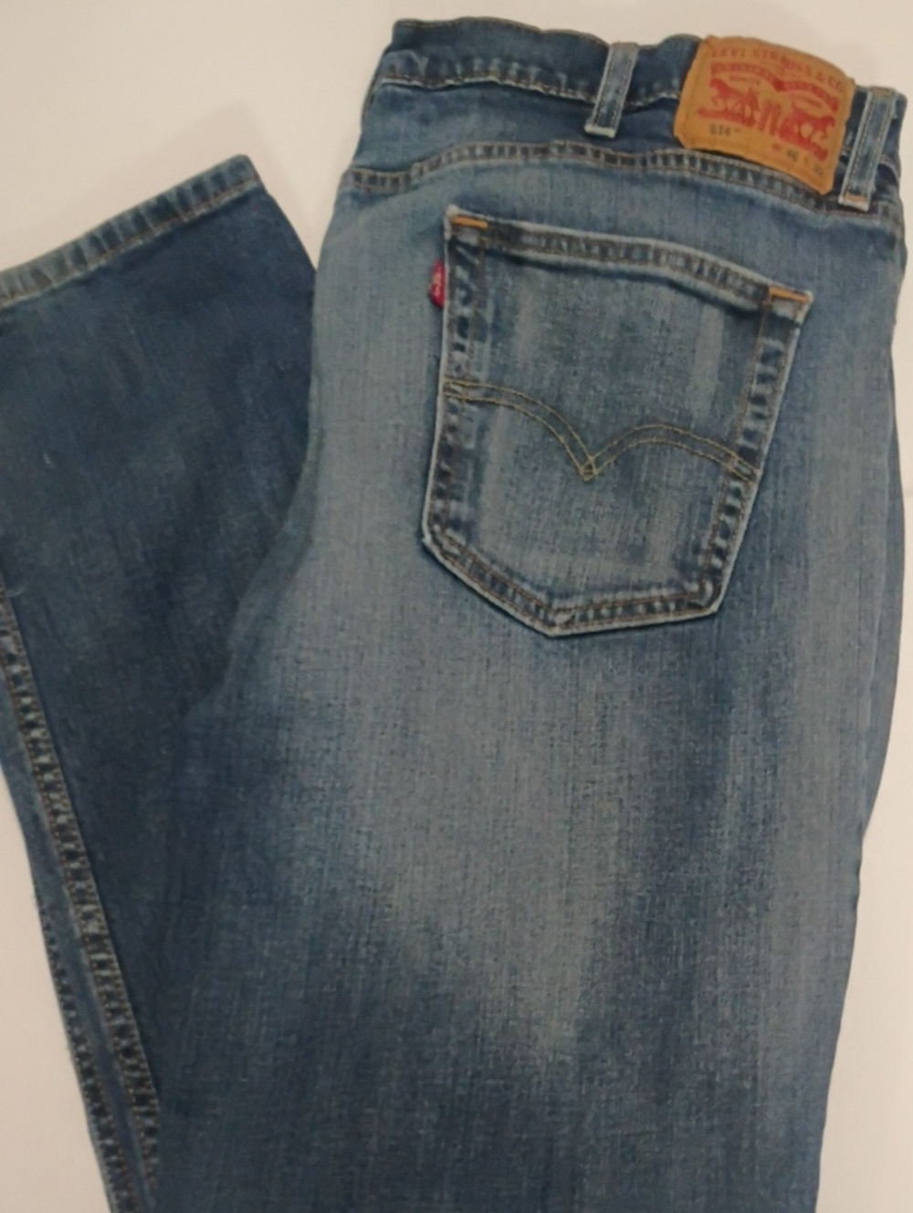 Levi's 514 Men's Faded Blue Straight-Leg Jeans W 40 L 32